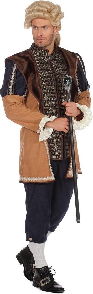 Koning Prins & Adel Kostuum | Lakei Aan Het Franse Hof | Man | Maat 54 | Carnaval kostuum | Verkleedkleding